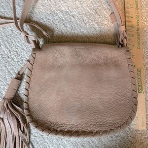 All Saints Suede Shoulder Bag Gem